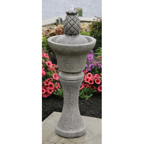 Fountainette Tropics Pineapple Lighted Cement Fountain