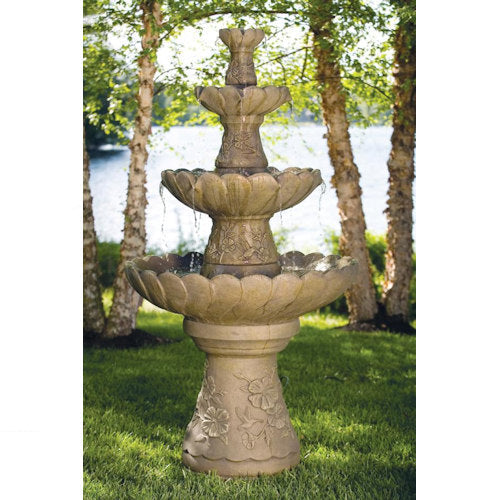 Four Tier Hummingbird Fountain 70" High
