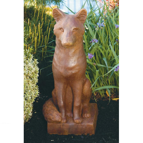 Fox Large Garden Cement Statue 25" High
