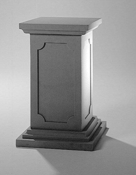 Solid Dry Cast Architectural Limestone Cement French Pedestal Column