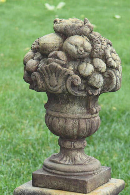 Closeup of Fruit Topiary finial garden sculpture