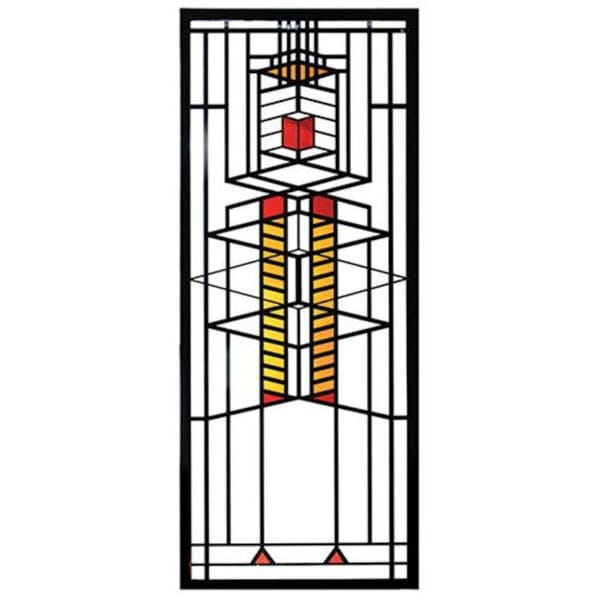 Robie House Window Replica Hanging Sculpture Stain Glass Reproduction