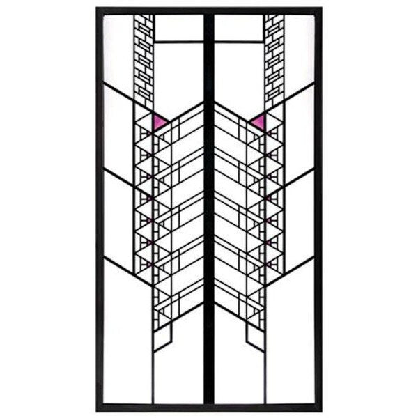 Hollyhock Window Replica Hanging Sculpture Reproduction Chain Statue
