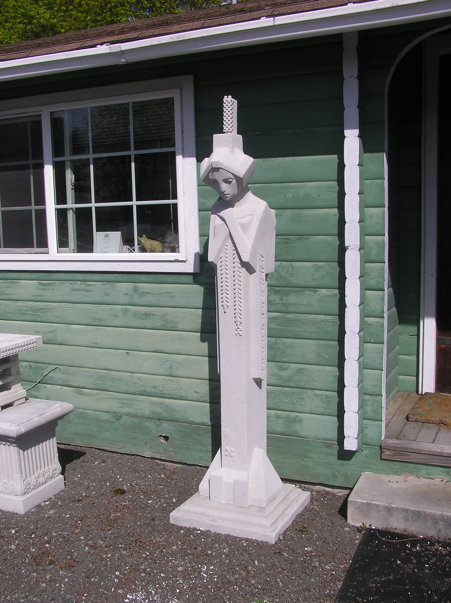 Garden Sprite With Comb Estate Statue by Frank Lloyd Wright