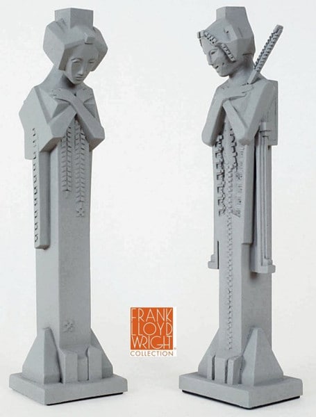 Stone Statue for sale - Garden Sprites by Frank Lloyd Wright Pair