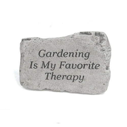 Gardening Is My Favorite Therapy Garden Stone