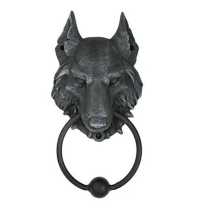 Gargoyle Wolf Door Knocker Sculpture