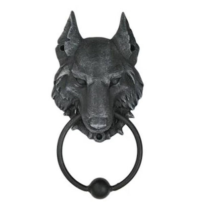 Gargoyle Wolf Door Knocker Sculpture