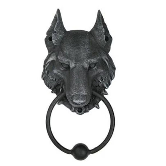 Gargoyle Wolf Door Knocker Sculpture