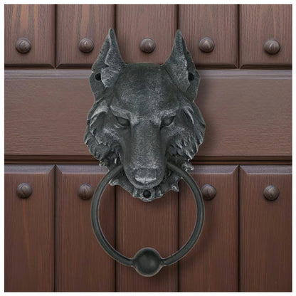 Gargoyle Wolf Door Knocker Sculpture