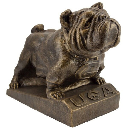 UGA "Bulldog" College Mascot Team Spirit Statue has lettering and a big G on his chest