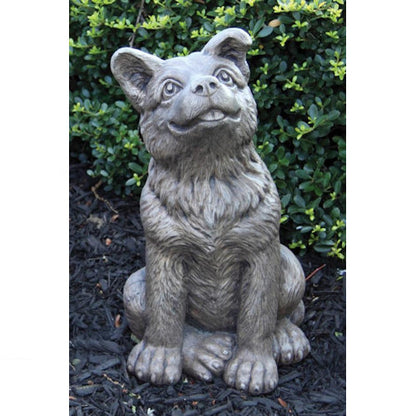 German Shepherd Puppy Dog Sculpture Sculpted with Detail Statue