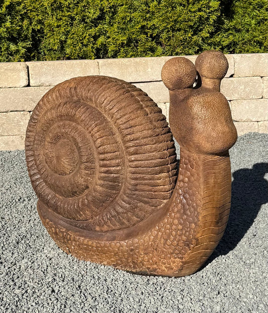 Giant Snail Garden Sculpture Slug Whimsical great for outdoors heavy weight