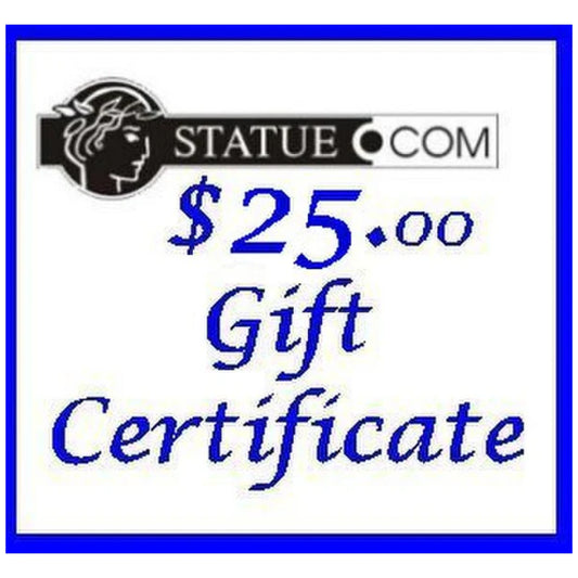 Gift Certificate Statue.com $25.00 Figurines Art Decorating