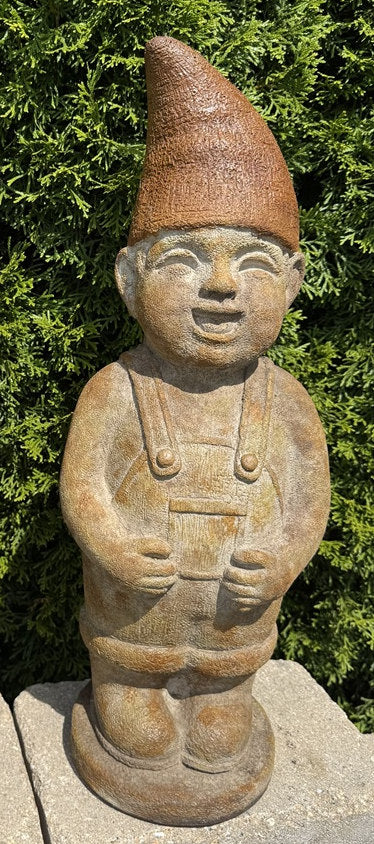 Giggles the Boy Garden Gnome Statue 22.5" High
