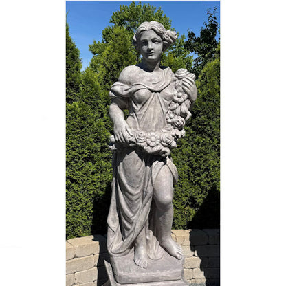 American made cast stone Spring Goddess garden statue life-size sculpture