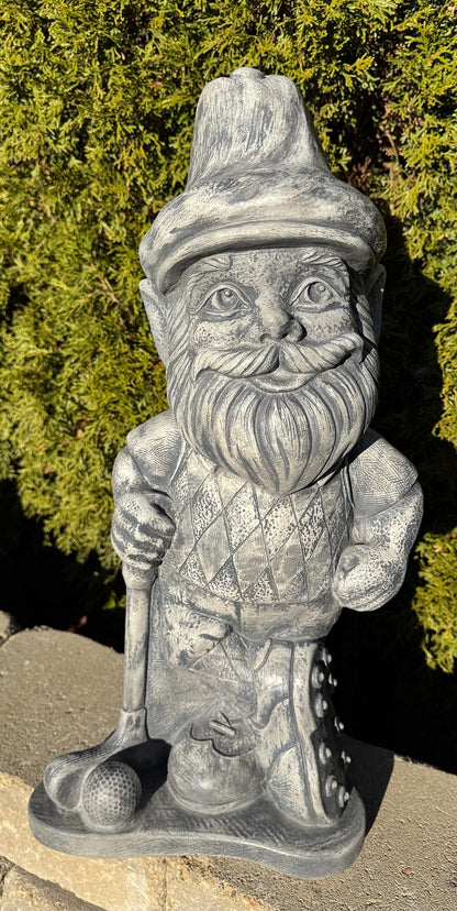 Golfer Garden Gnome Statue good humor for your garden or backyard golfing