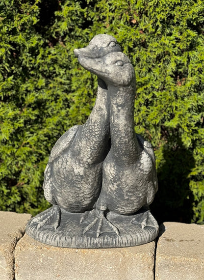 Sweethearts Goose and Gander Garden Statue