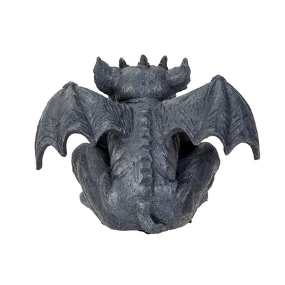 Back View of sculpture Medieval style gargoyle statue tabletop size