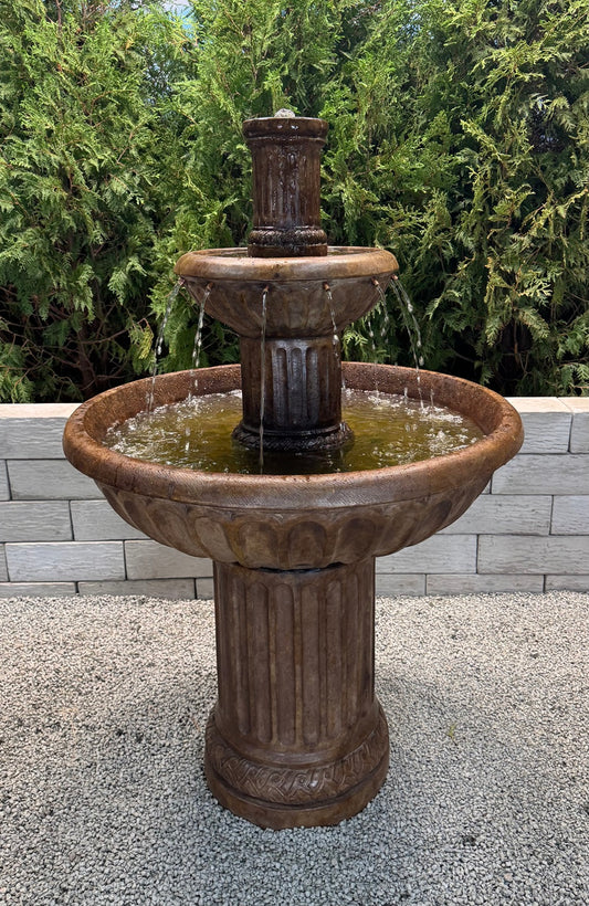 Grecian Column Fluted Fountain