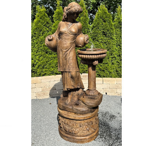 Angella Grecian Woman Fountain, a beautifully sculpted tribute to classical femininity