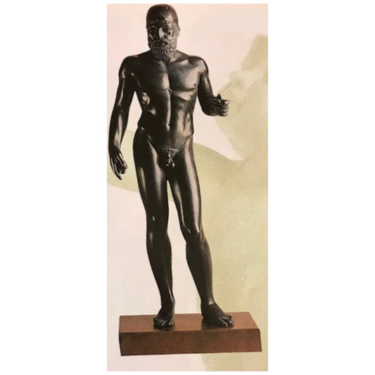 Greek Warrior From Riace Sculpture Replica National Museum Bronze