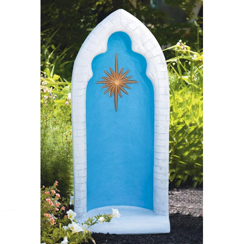 Grotto Formed For 26" Statue with Star Garden Alcove