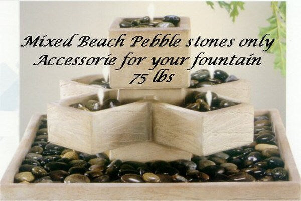 Rocks 75 Pounds Mixed Beach Pebbles