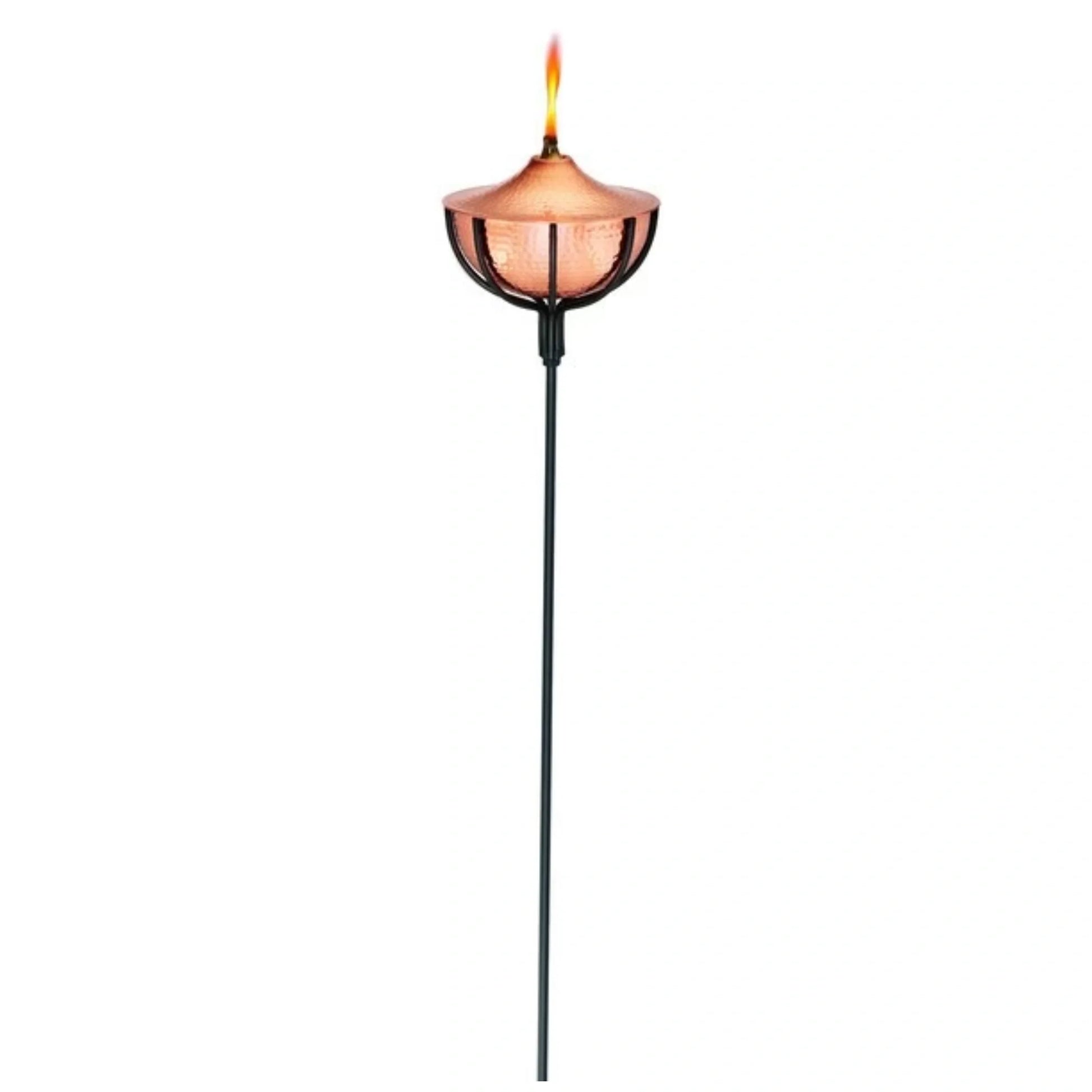 Hammered Copper Yard & Garden Torch 60"