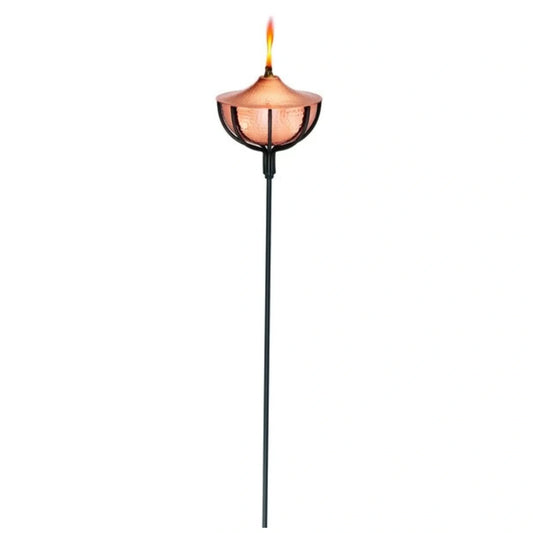 Hammered Copper Yard & Garden Torch 60"