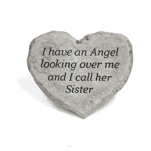 Heart Stone Memorial For Sister