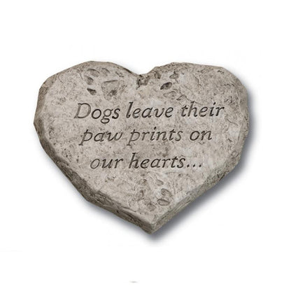 Garden Stone Dogs Leave Their Paw Prints on Our Hearts Cement