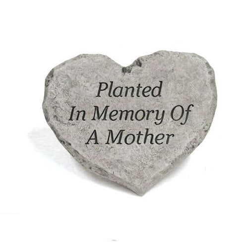 Heart Stone Planted In Memory Of A Mother