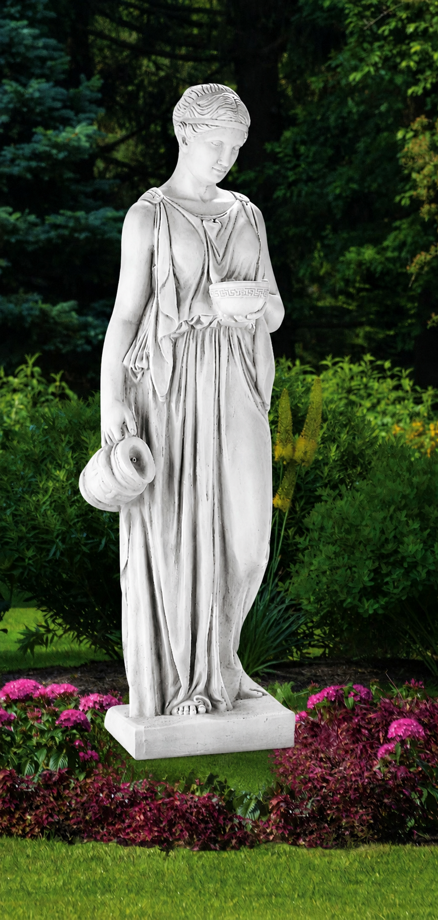 Goddess Hebe the Goddess of Youth by Bertel Thorvaldsen life size sculpture 