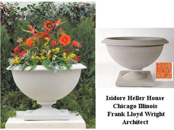 Heller Residence Urn by Frank Lloyd Wright Small 15" H