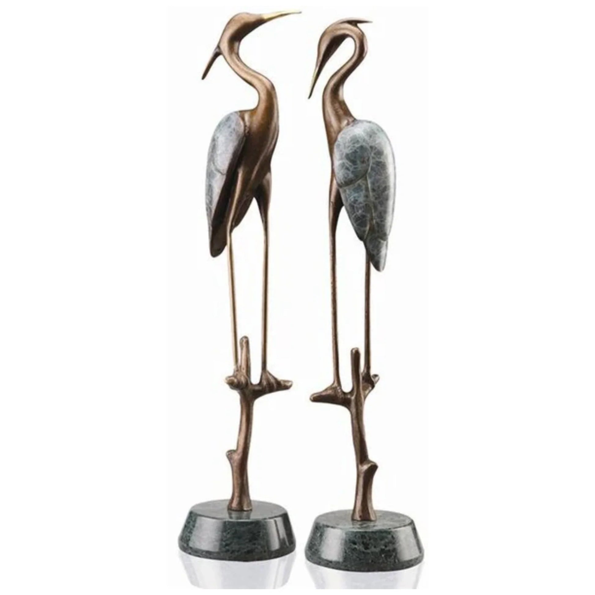 Heron Pair of Wetland Sculptures
