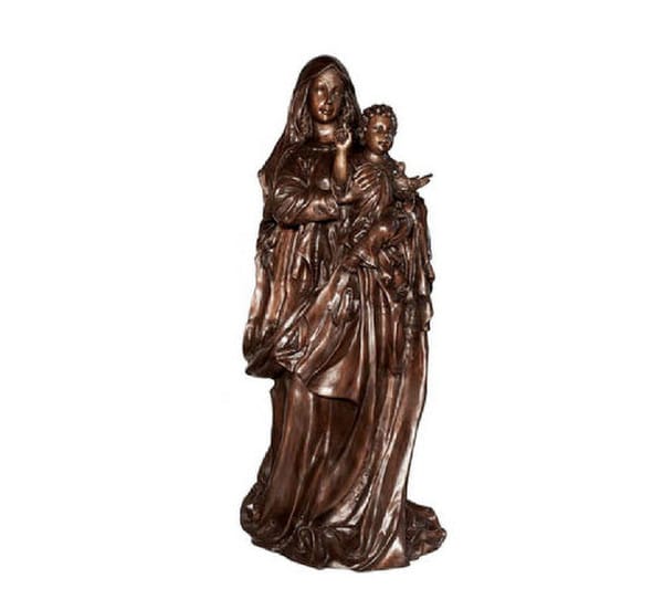 Holy Mother Mary Child Bronze High End Sculpture Church Statues