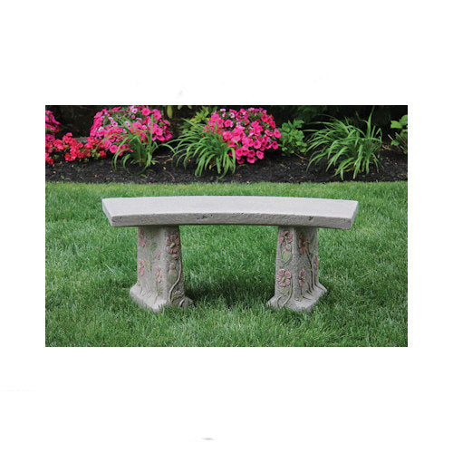 Hummingbird Cement Garden Bench