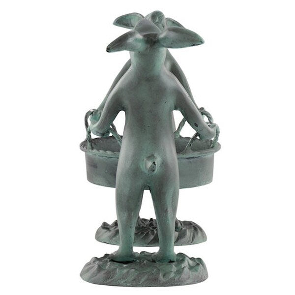 Caddy Bunny Plant Holder Sculptural Art Rabbits Statuary for Pots art