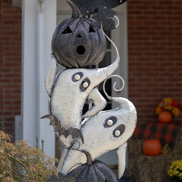Halloween Cemetery Arch Lighted Pumpkins