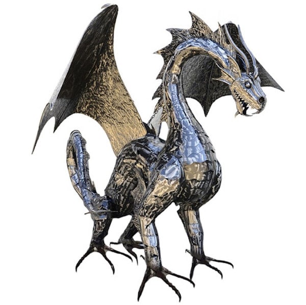 Dragon Statue 6 Feet Tall Iron Sculpture