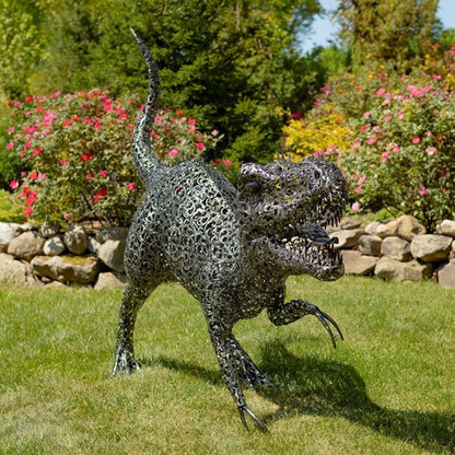 Outdoor Tyrannosaurus Steel Guardian Jurassic Giant Steel Predator Display