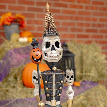 Halloween Skeletons Soldiers with Staffs 36"