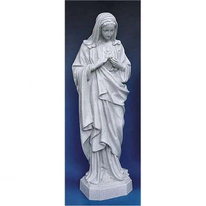 Immaculate Heart Of Mary Granite Plastic Statue Outdoor Mother Mary