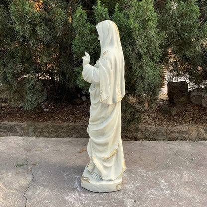 Immaculate Heart of Mary garden statue 36 inch side view blessing