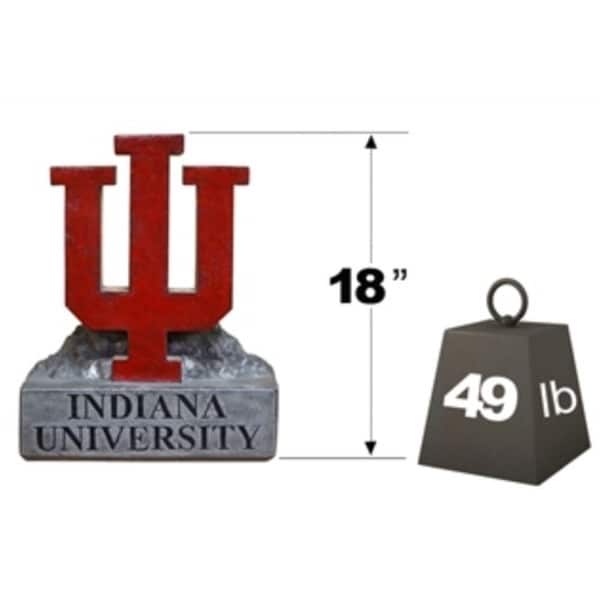 Indiana University Hoosier Pride Logo Monument  "IU Logo" College Mascot showing weight