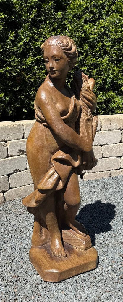 Garden Sculpture Autumn Harvest Maiden Statue four seasons