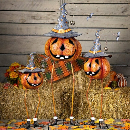 Jack-O-Lanterns Pumpkin Halloween Statues tall sculptures 