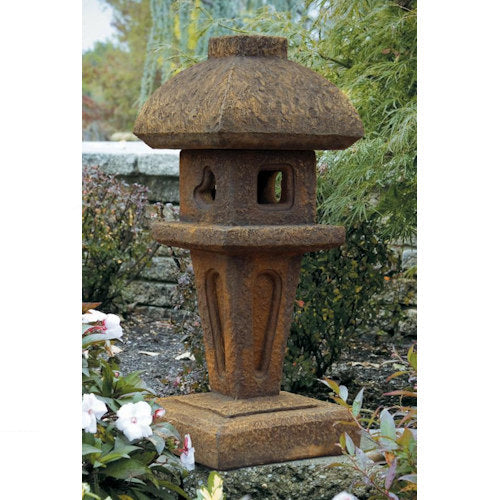 Jasmine Pagoda Garden Lantern Sculpture 28.25" High