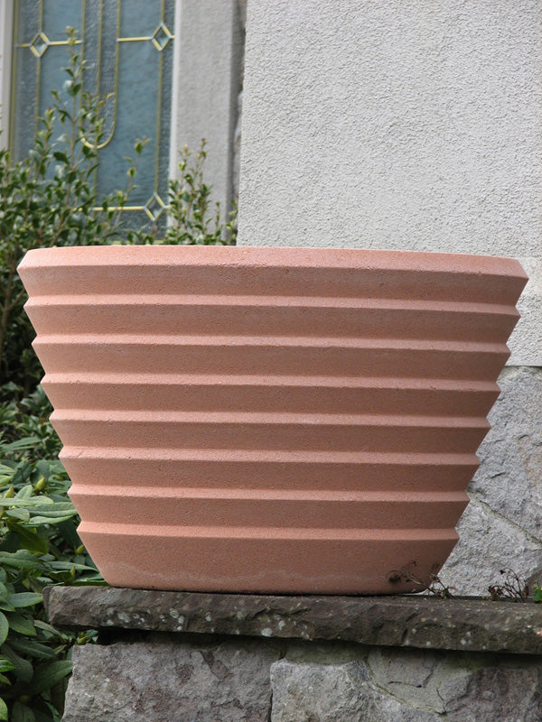 Frank Lloyd Wright Johnson Wax Planter Medium Ribbed Design Urn